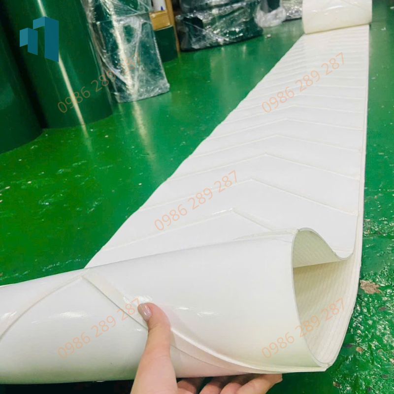 Băng Tải PVC Gân V Trắng